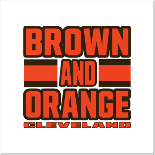 Cleveland LYFE Brown and Orange Posters and Art